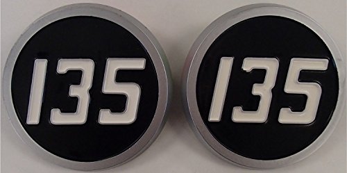 Reliable Aftermarket Parts Our Name Says It All - 1865460M1 Two (2) Fits Massey Ferguson Tractor 135 Plastic Hood Emblems