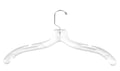 NAHANCO 505 Plastic Dress Hanger, Middle Heavy Weight, 17, Clear (Pack of 100)
