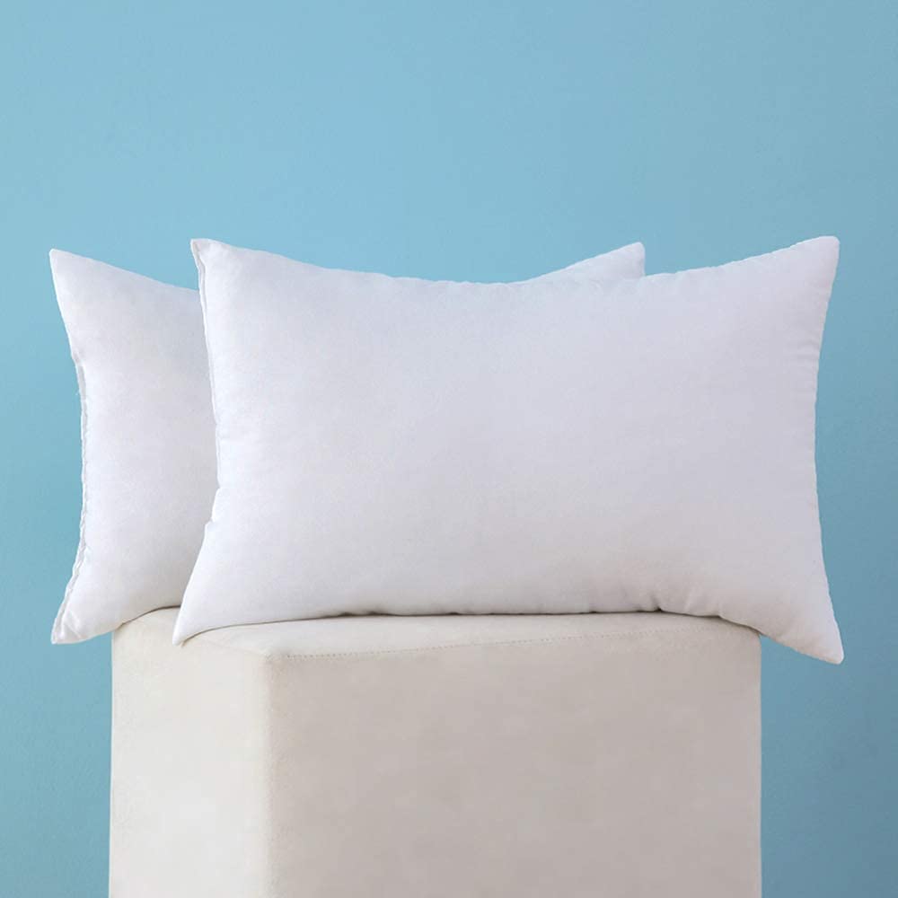 Miulee Set Of 2 Throw Pillow Inserts Premium Pillow Stuffer Square Form For Decorative Cushion Bed Couch Sofa 14X20 Inch