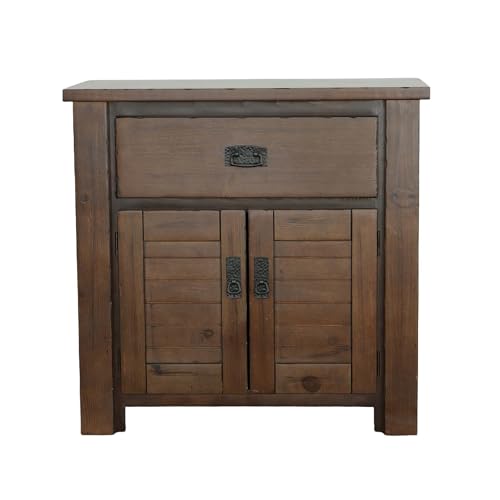 Progressive Furniture Trestlewood Nightstand, 31' X 17' X 31', Mesquite Pine