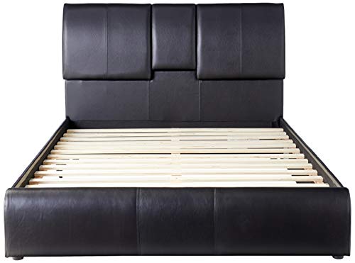Acme Kofi Upholstered Queen Panel Bed with Storage in Black
