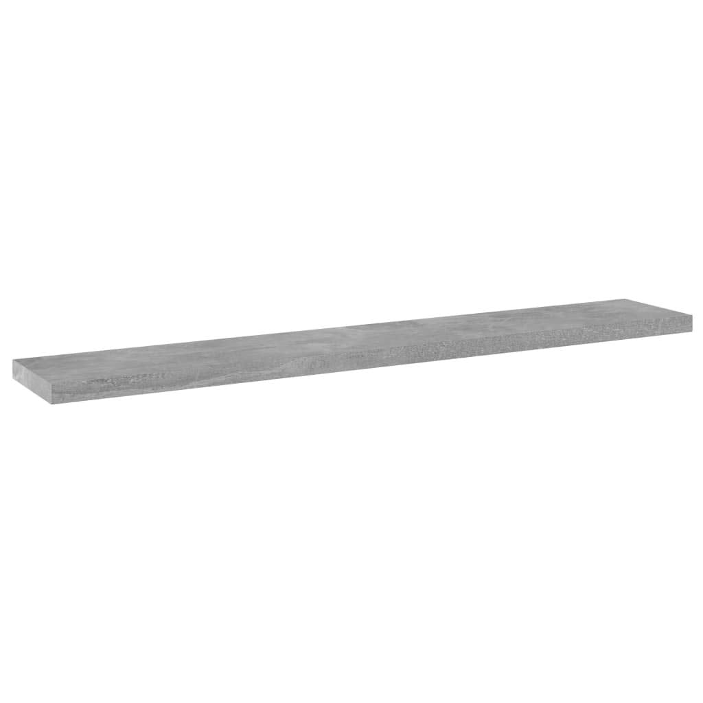 Bookshelf Boards 4 pcs Concrete Gray 23.6"x3.9"x0.6" Chipboard