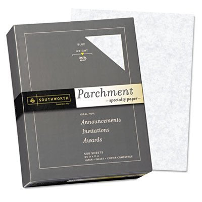Southworth Parchment Specialty Paper, Blue, 24Lb, 8 1/2 X 11, 500 Sheets