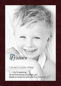 ArtToFrames 13x19 Inch Brown Picture Frame, This 1.25 Custom Poster Frame is Classic Mahogany Frame, for Your Art or Photos, WOM