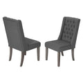 Best Quality Furniture D2-Sc2 Dining Chairs (Set Of 2) Gray