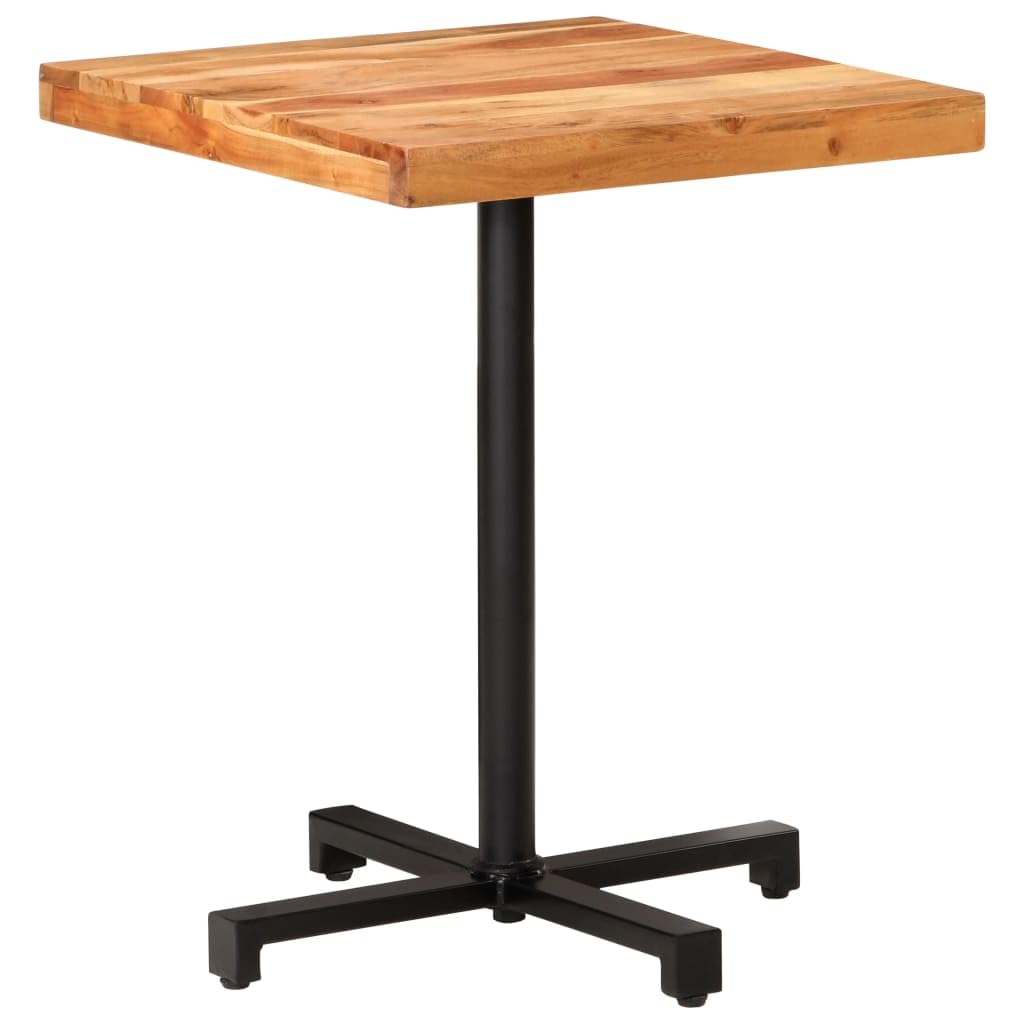 Bistro Table Square 23.6&quot;X23.6&quot;X29.5&quot; Solid Acacia Wood