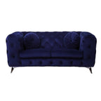 Acme Atronia Loveseat In Blue Fabric