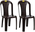 Bharat Sales Plastic Arm Chair Glossy Finish Chair For Outdoor Indoor Living Room,Dining Room, Bedroom, Kitchen/Strong & Sturdy