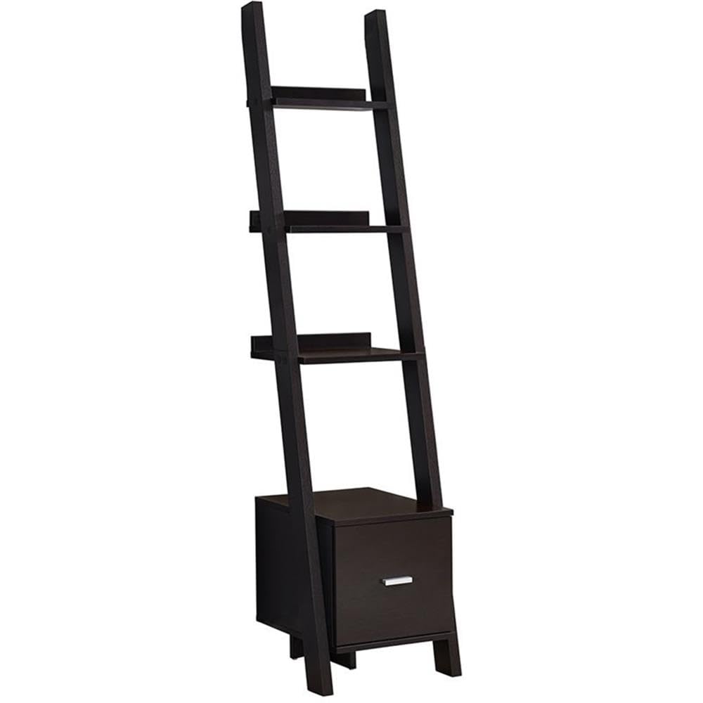 Monarch Specialties Bookcase One Size Cappuccino