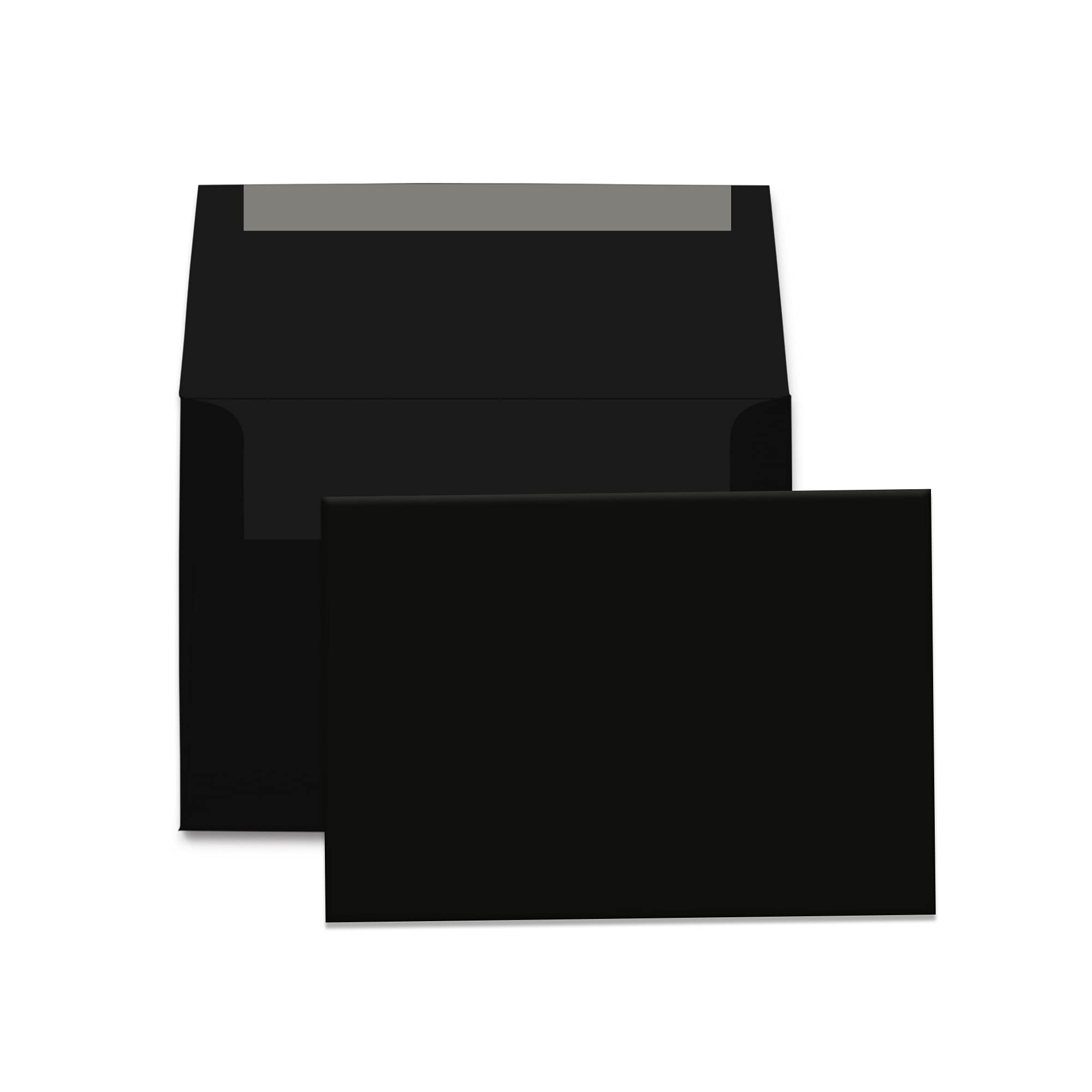 4' X 6' Black Cardstock - Blank Stock For Invitations, Index Or Note Cards - Heavy 80Lb Cover Inkjet/Laser Printer Compatible