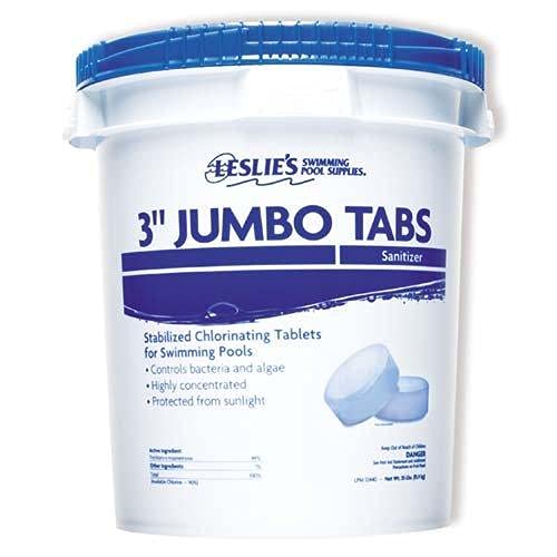 Leslie'S 3-Inch Jumbo Chlorine Tablets For Swimming Pools - Individually Wrapped Stabilized Sanitizer Tabs - 99% Trichloro-S-Tri