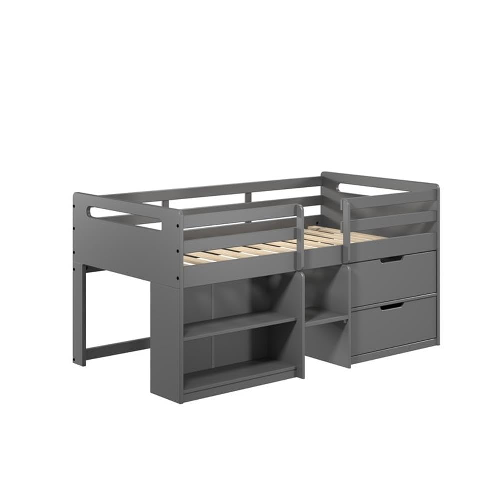 Acme Fabiana Twin Loft Bed with Storage - Thumbnail 3