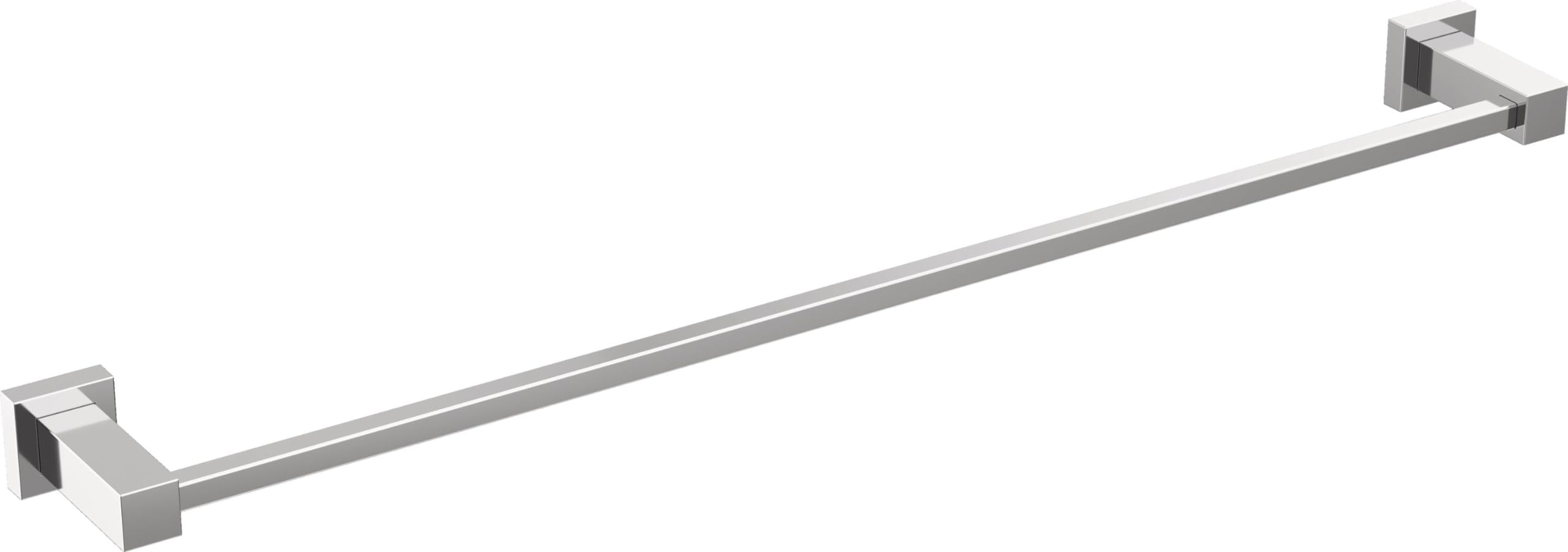 Delta Faucet Velum 24-Inch Single Towel Bar, Chrome Bathroom Towel Holder, Wall Mounted Towel Rack, Towel Hanger, Chrome IAO2082