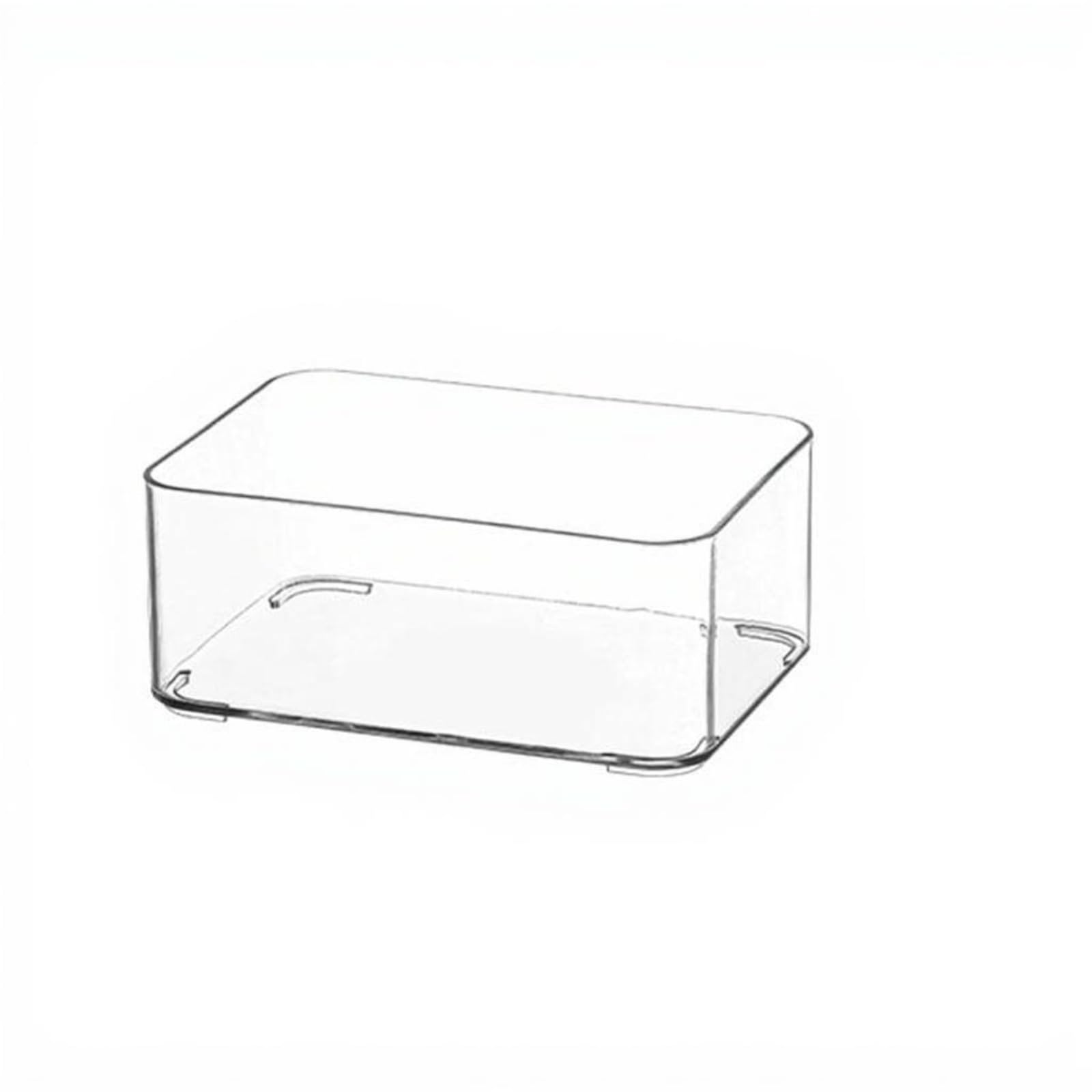 Heavenglow Drawer Organizer, Clear Acrylic Divider Storage Bin For Kitchen, Office #8027 15X10X5.8Cm