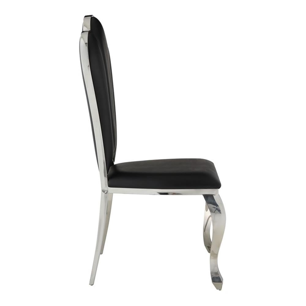 Acme Furniture Cyrene Side Chair (Set-2) in Black