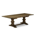 East West Furniture Laab5-77-47 5 Piece Dining Set Includes A Rectangle Dining Room Table With Butterfly Leaf And 4 Light Sable Linen Fabric Upholstered Chairs, 42X92 Inch, Jacobean