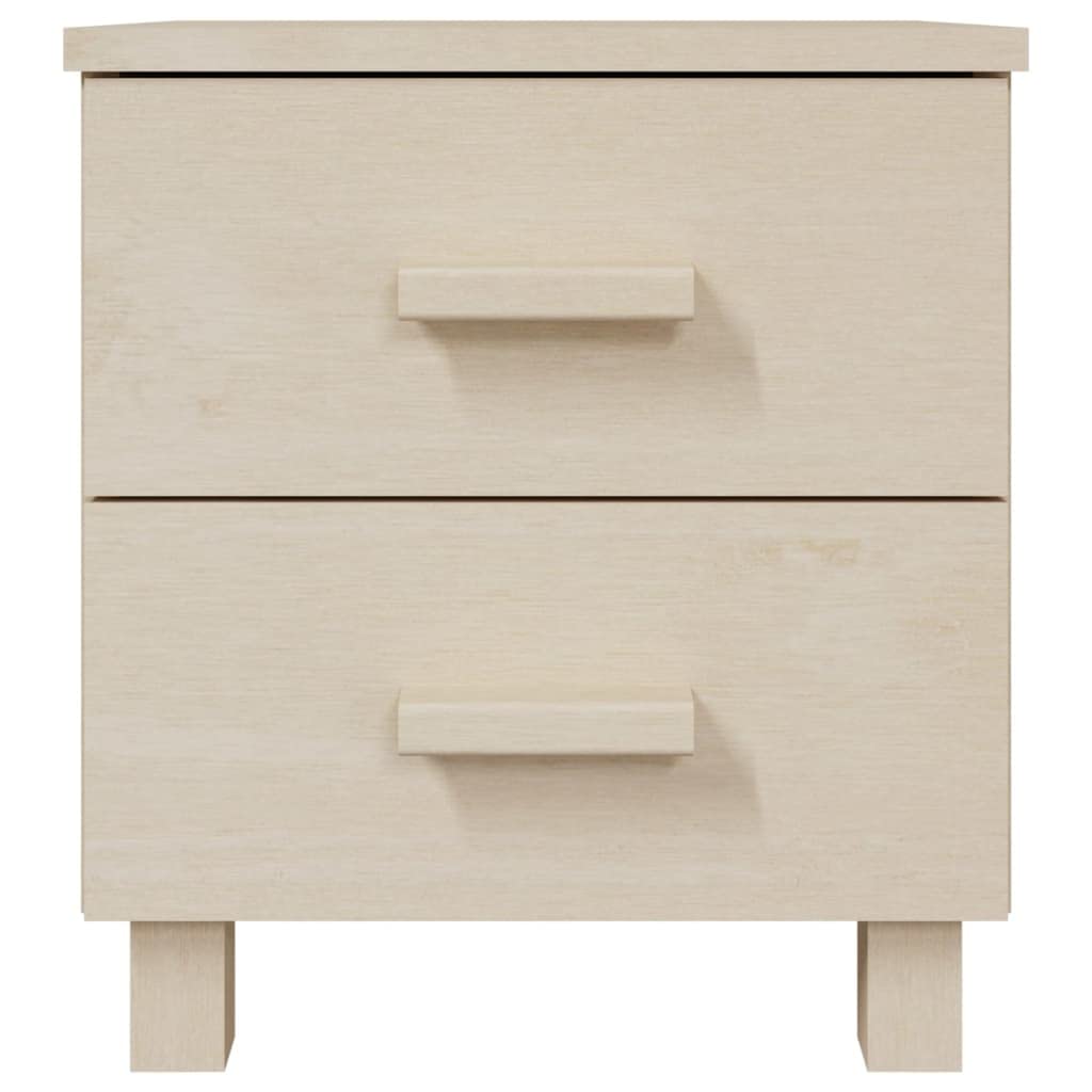 vidaXL Solid Pinewood Bedside Cabinet HAMAR - Thumbnail 2