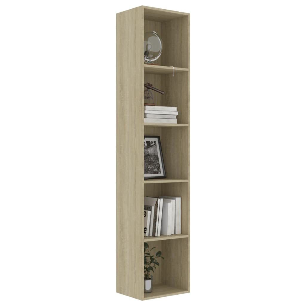 vidaXL Bookshelf Storage Shelf Shelving Unit - Thumbnail 4