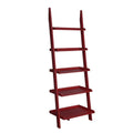Convenience Concepts American Heritage Bookshelf Ladder, Cranberry Red