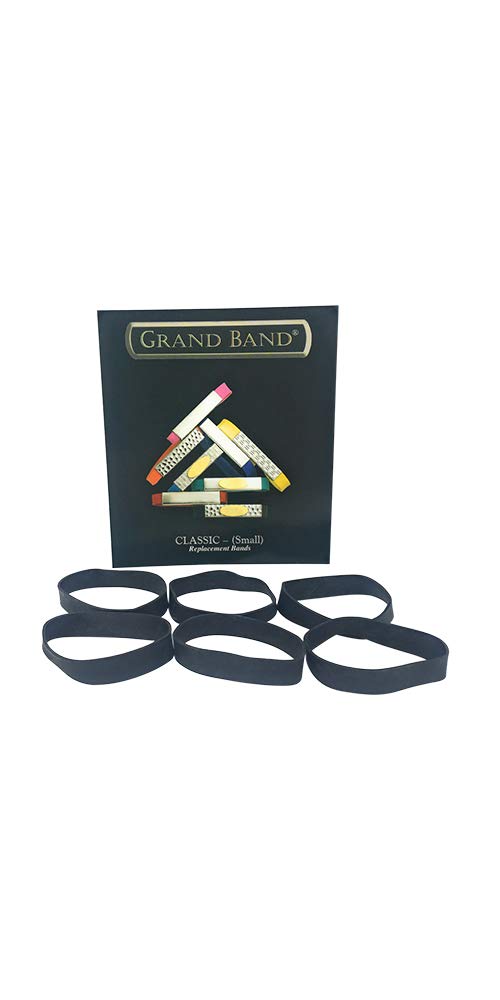 Grand Band Replacement Bands - Rubber Money Band 6 Pack, Minimalist Wallet