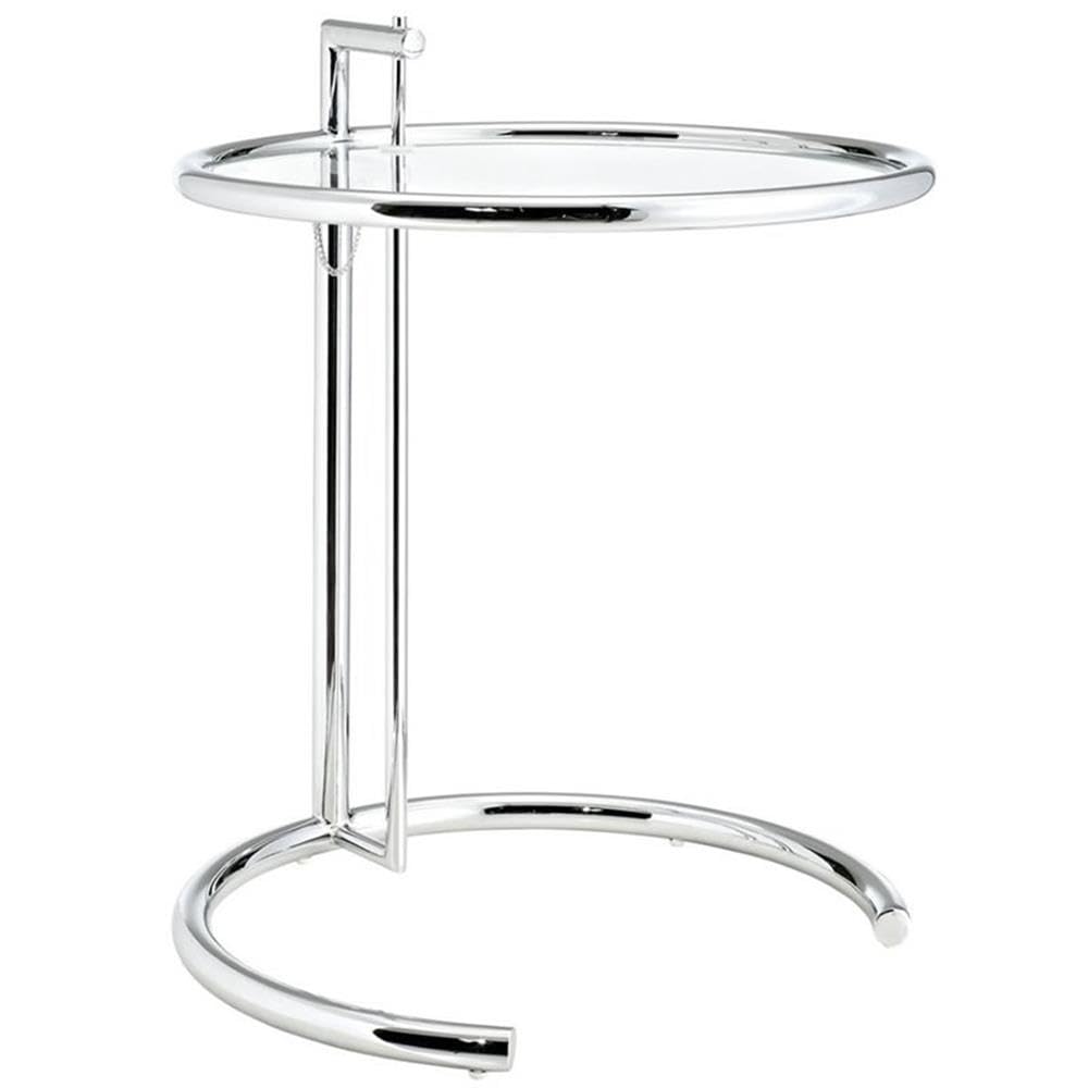 Modway Eileen Chrome Stainless Steel Side End Table