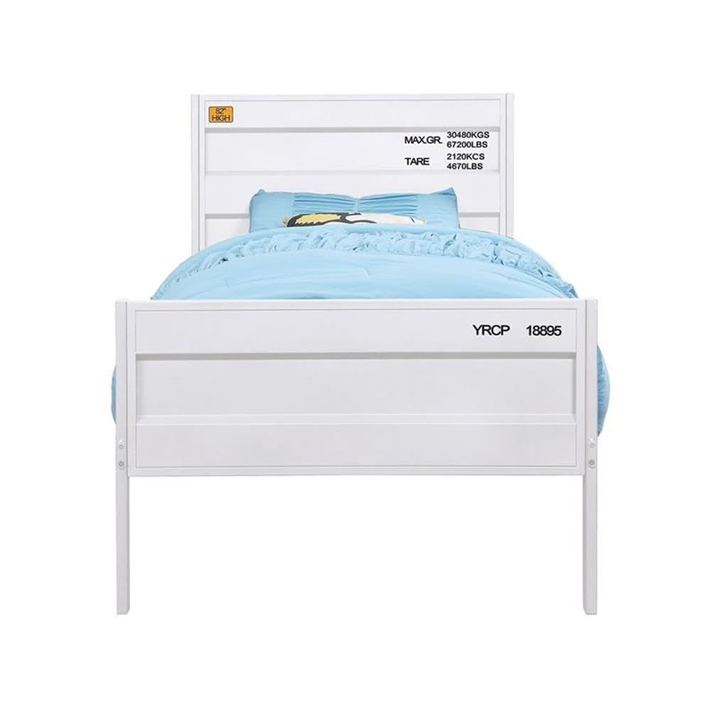 Acme Cargo Twin Panel Kids Bed in White