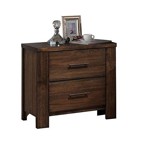 26&quot; X 16&quot; X 25&quot; Oak Metal Nightstand