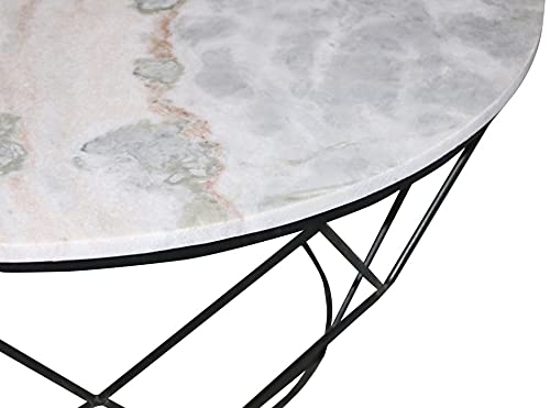 Progressive Furniture Outbound Cocktail Table, Marble/Iron