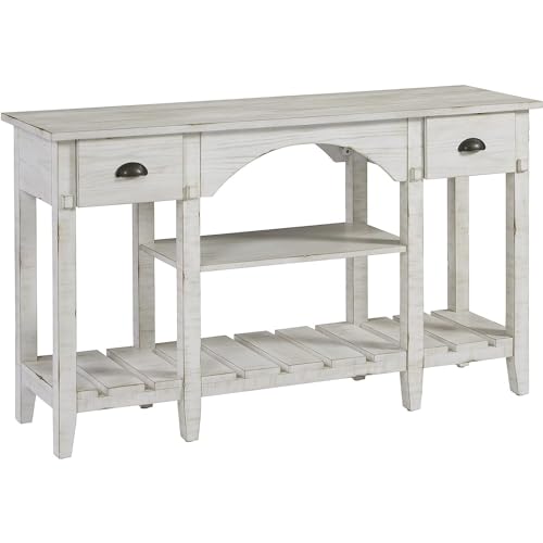 Progressive Furniture Mercantile Sofa Console Table, White