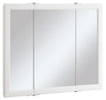 Design House 545103-WHT Wyndham Medicine Cabinet - Durable White Assembled Frame - Bathroom Wall Cabinet with Mirrored Door, 36-