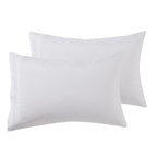 Nestl White Pillow Cases Queen Size Set Of 2, Soft Queen Pillow Case, 1800 Microfiber Queen Pillow Cases 2, Pillowcases Queen, Envelope Closure Pillowcase, Pillow Covers Queen Size, 20X30 Inches
