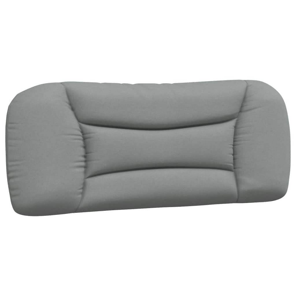 vidaXL Fabric Headboard Cushion - Upholstered Wall Hanging Pillow Back, Light Gray, 39.4"x5.9"x18.9", Comfy PP Fiber Filled
