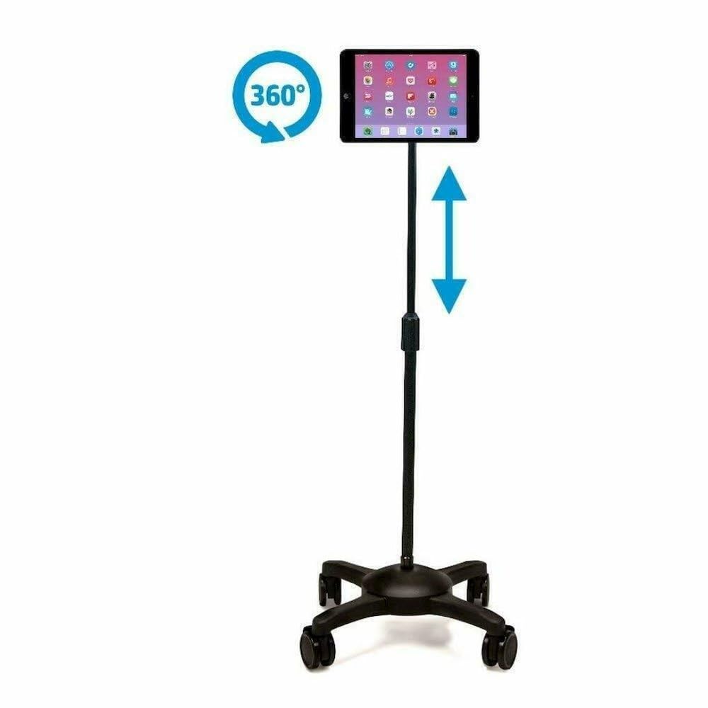 PERIPHERAL LOGIX Universal Tablet Mobile Floor Stand for 12.1 iPad Pro and Most 7-12.1 Tablets wi