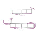 vidaXL 5 Piece TV Cabinet Set White Engineered Wood