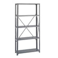 Safco Products 6265 Commercial Shelf Kit 36 W x 12 D x 72 H with 5 Shelves, Gray
