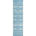 Sedona Sn14 Blue Transitional Rug Runner 2' 3" X 12'
