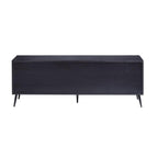 Acme Furniture 2 Doors and Four Open Shelves TV Stand, Black
