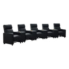 Coaster Toohey 9-Piece Theater Seating (5R), Black