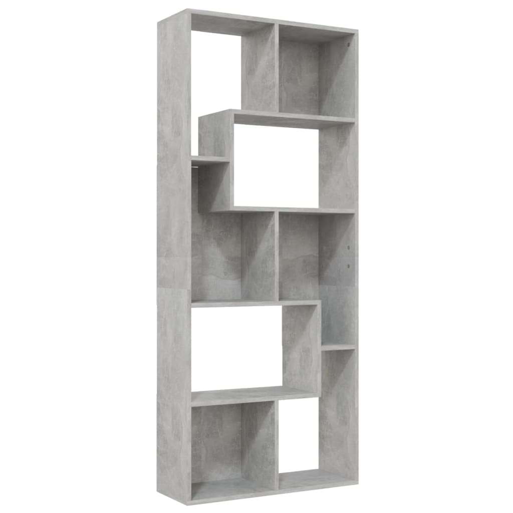 vidaXL Book Cabinet Sonoma Oak 26.4&quot;x9.4&quot;x63.4&quot; Chipboard