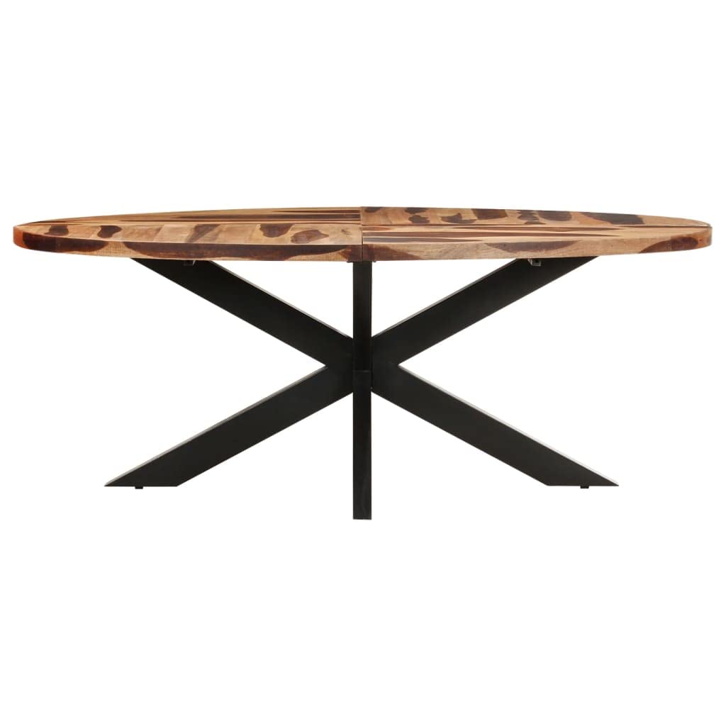 vidaXL Dining Table 200 x 100 x 75 cm Acacia Wood Sheesham Finish