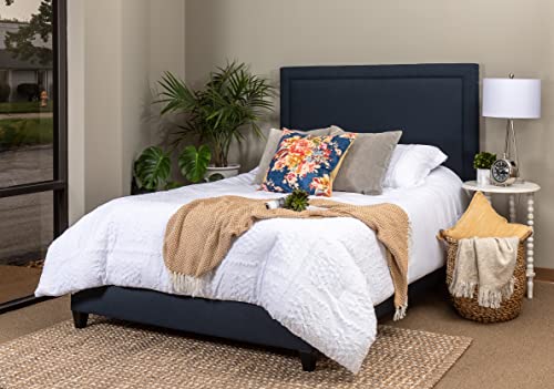Leffler Home River Platform, Queen, Navy Blue