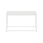 Furinno Camnus Modern Living Coffee Table, Solid White/White