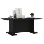 vidaXL Coffee Table Black 40.7"x23.6"x15.7" Engineered Wood