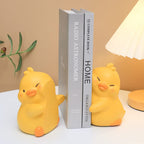 Cute Hug Ducks Decorative Bookends, Unique Book Ends To Hold Books Creative Resin Book Holder Stopper For Home Office Desk Books