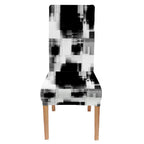 Capsceoll Art Abstract Monochrome Blackand White Dining Chair Covers Set Of 4,Removable Washable Parson Chair Covers For Dining Room,Living Room,Kitchen