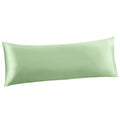 Ersmak Satin Body Pillow Cover, 20x54 Inches Sage Green Ultra Soft Satin Body Pillow Case for Hair and Skin, Silky Slip Cooling 