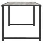 vidaXL Anthracite Patio Table with Sturdy Steel Construction - Flexible and Portable Outdoor Furniture for Gardens, Decks and Poolside Areas