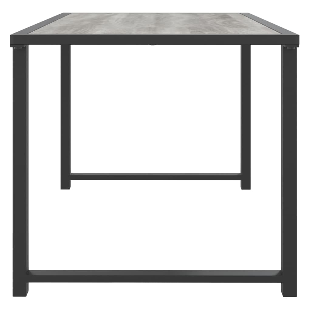 vidaXL Anthracite Patio Table with Sturdy Steel Construction - Flexible and Portable Outdoor Furniture for Gardens, Decks and Poolside Areas