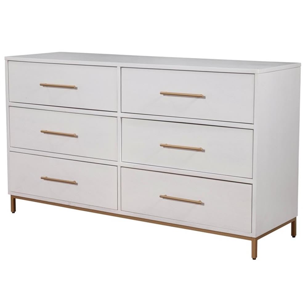 Alpine Furniture Madelyn Dresser, White