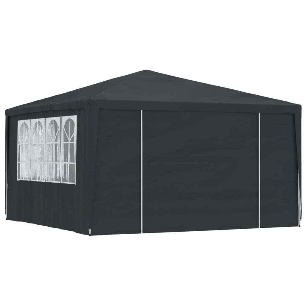 Vidaxl Party Tent, Outdoor Canopy Tent With Sidewalls, Professional Patio Gazebo With Steel Frame, Marquee Pavilion For Garden Beach, Anthracite